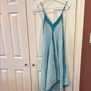 Roberta Roller Rabbit Blue High Low Sundress